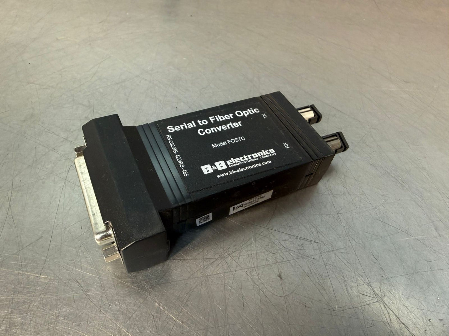 B&B Elec FOSTC  Rs-232/Rs422/485 Serial To Fiber Optic Convert   (5.4.2)
