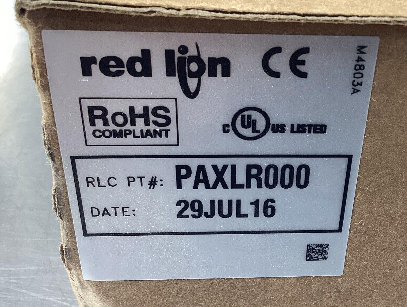 RED LION CONTROLS  PAXLR000  Lite Rate Meter 6 Digit     5B-19