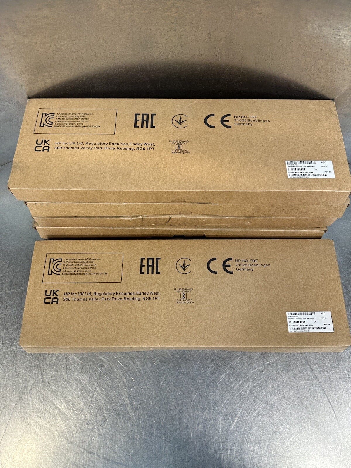 New HP Wired Desktop 320K Keyboard Wired Keyboard L96909-001 (BIN-1.3.4)