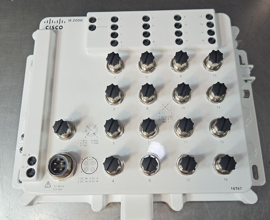 Cisco IE-2000-16T67-B Ethernet Switch                                   (BIN452)