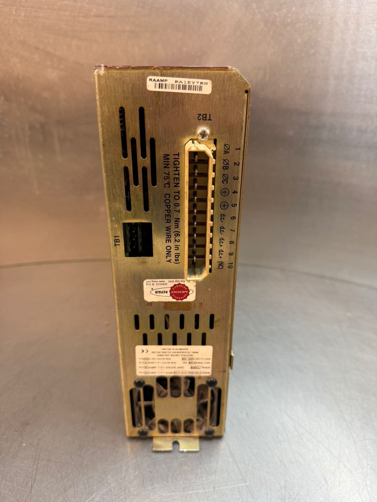 Moog T164-905A-10-H1-2-2A Servo Drive                              (7.5.1)