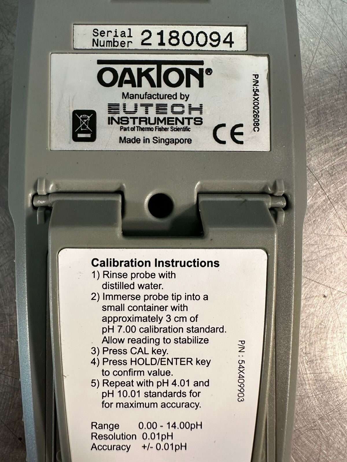 Oakton PH5+ 54X002608C                                              (3.5.3)