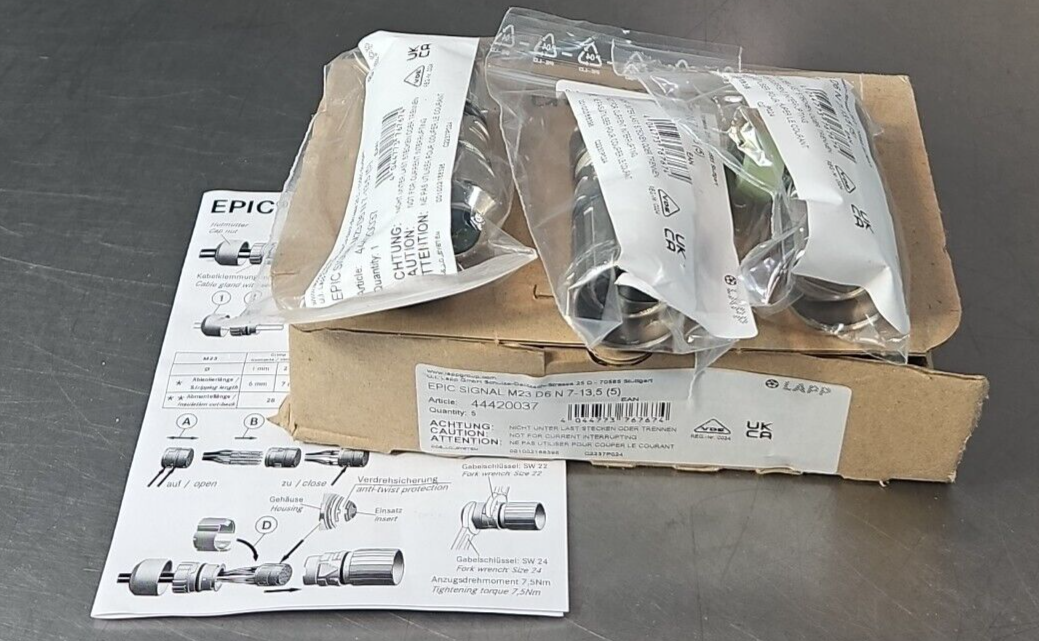 M23 D6 N7-1 Epic Signal Cable  box w/3                    (BIN433)