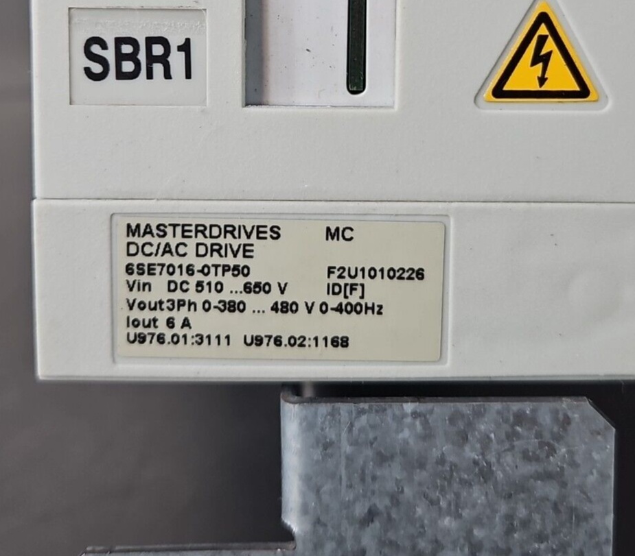 Siemens 6SE7016-0TP50-Z    Z=G91+C23 AC/DC drive  (BIN363)