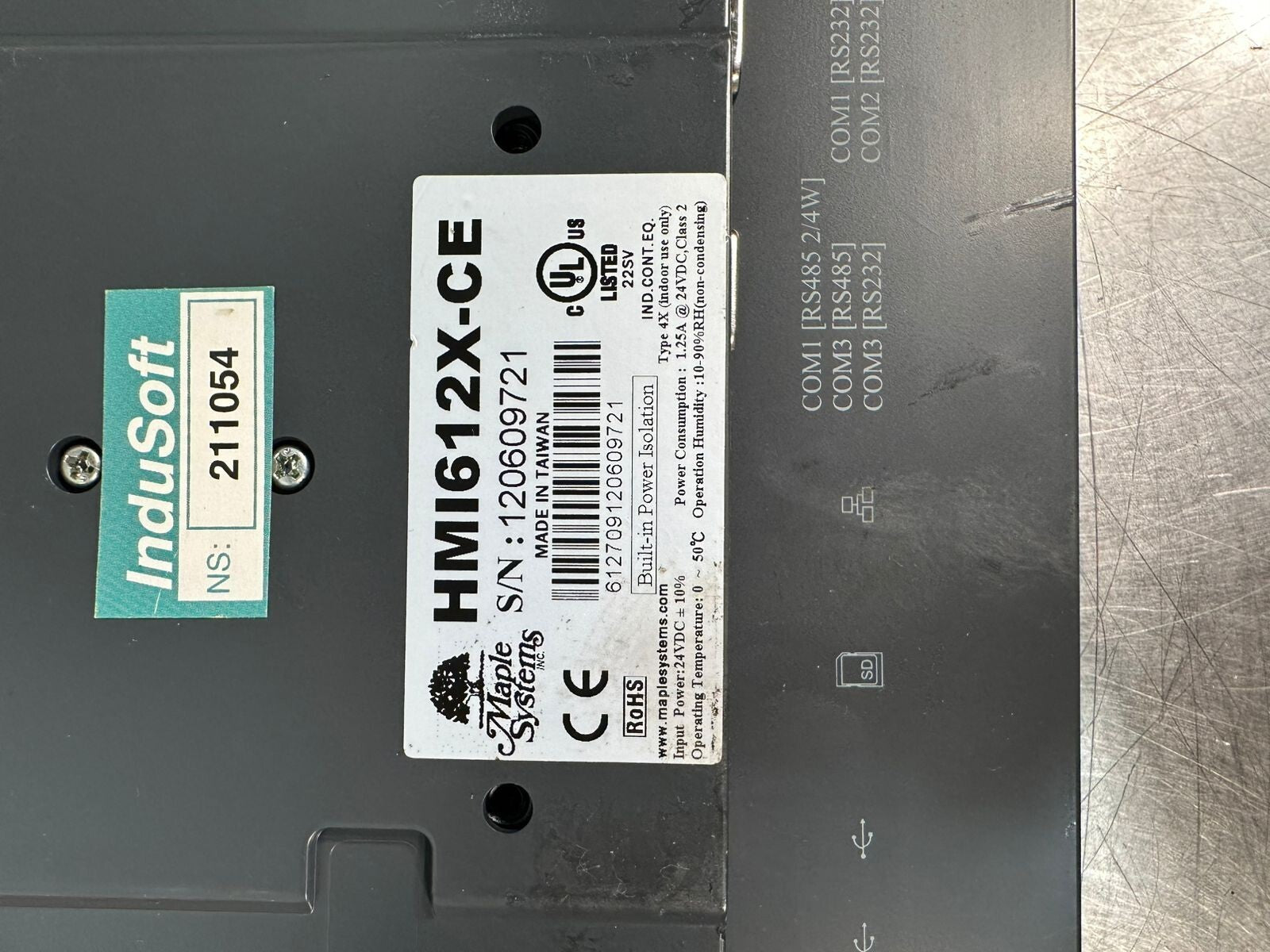  Maple Systems HMI612X-CE GRAPHIC OPERATOR INTERFACE PANEL (7.5.4)