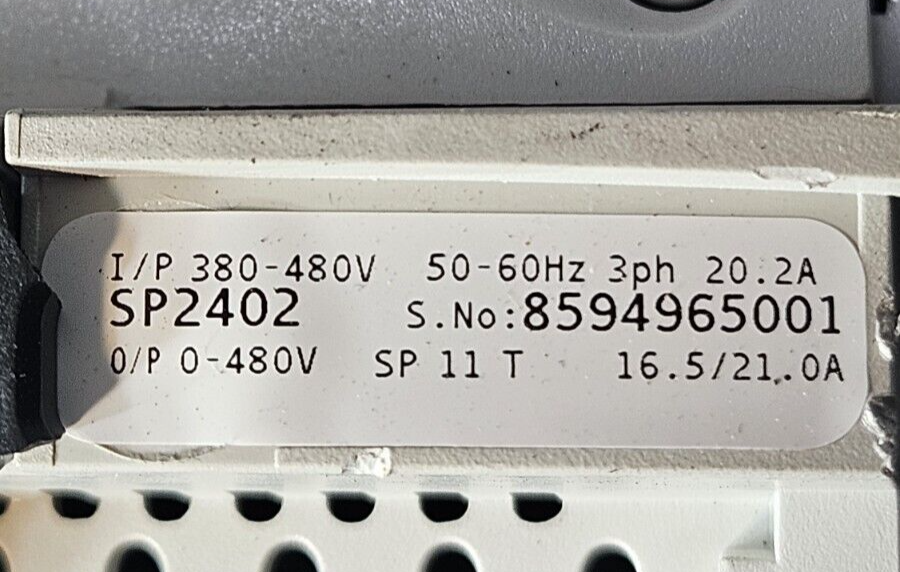 Emerson SP2402 Inverter 10.0/15.0 hp 380-480V  50-60Hz                  (BIN415)