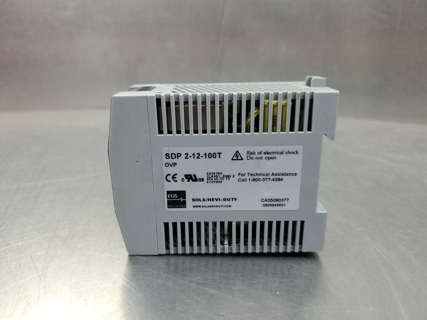SOLA SDP2-12-100T POWER SUPPLY, 10-24VDC 2.5A.                             4A-12