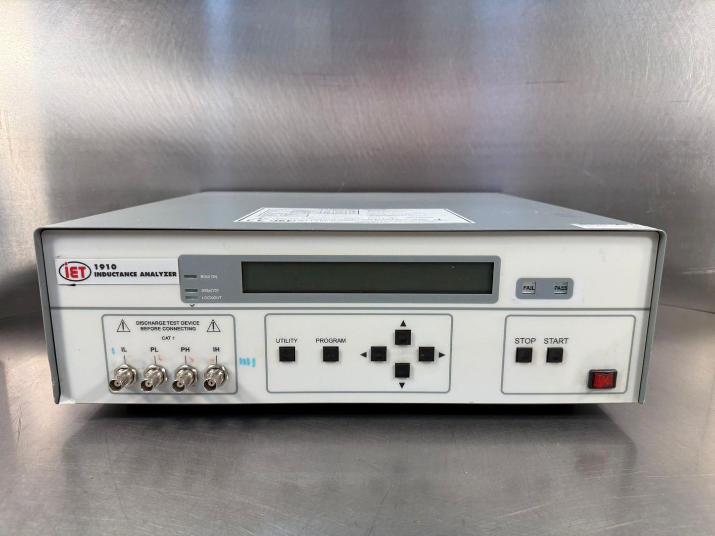 iet 1910 Inductance Analyzer Precision Calibration                 (3.6.3)