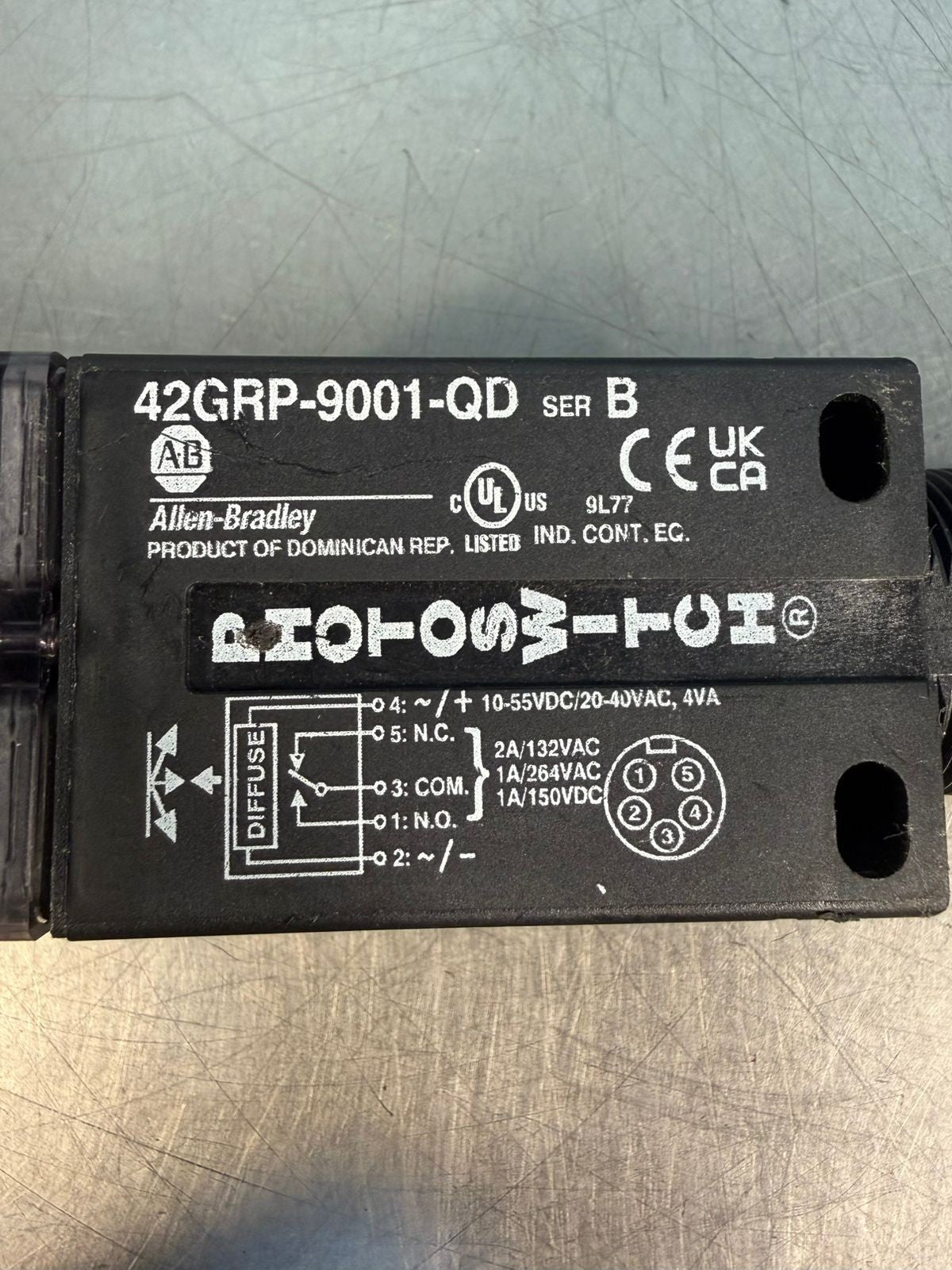 Allen Bradley 42GRP-9001-QD /B Photoswitch Diffuse Quick Disconnect (9.3.1)