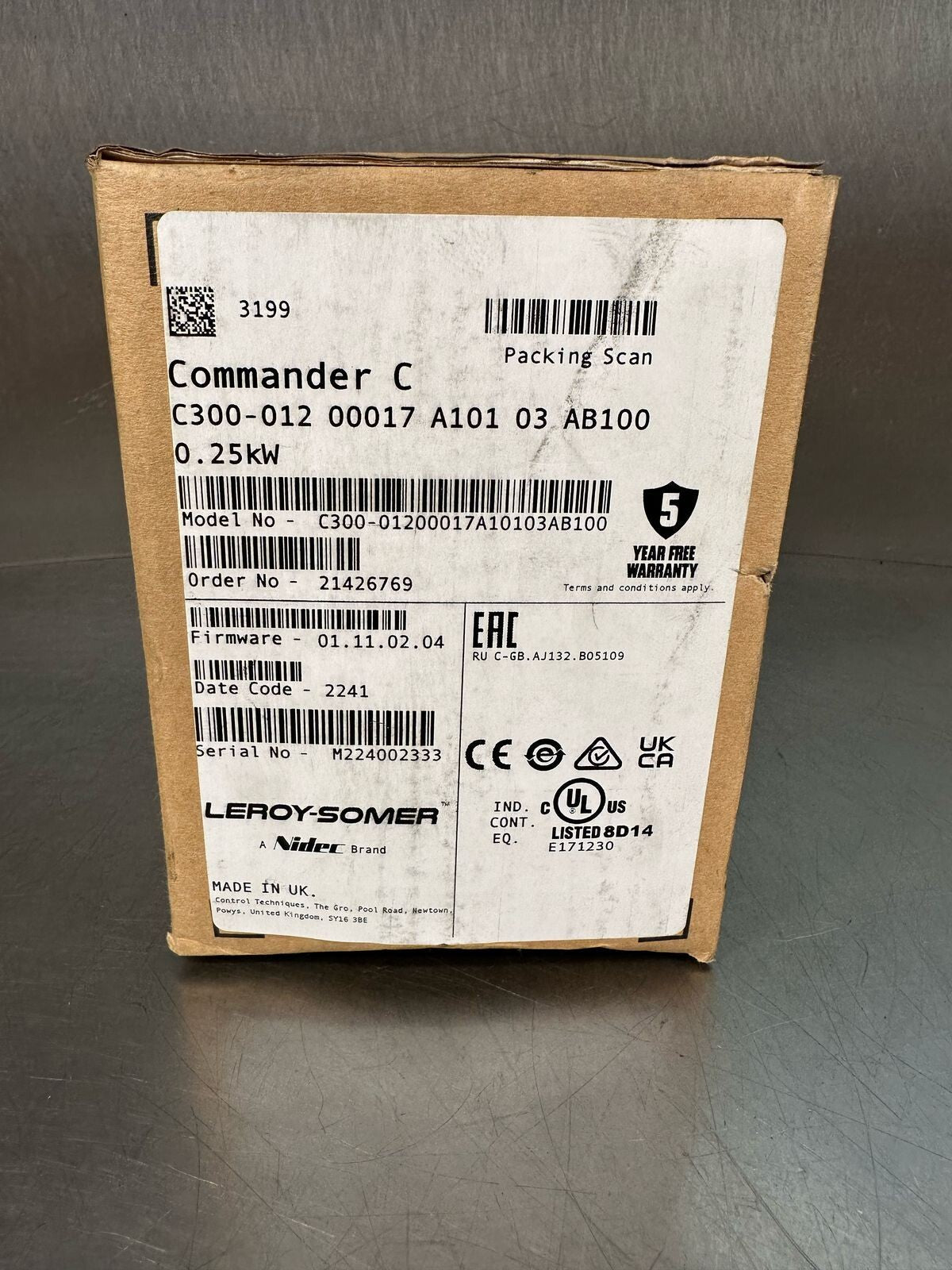 Leroy Somer Commander C300 / C300-012-00017 C300-012 00017-A101-03-AB100(5.2.4)