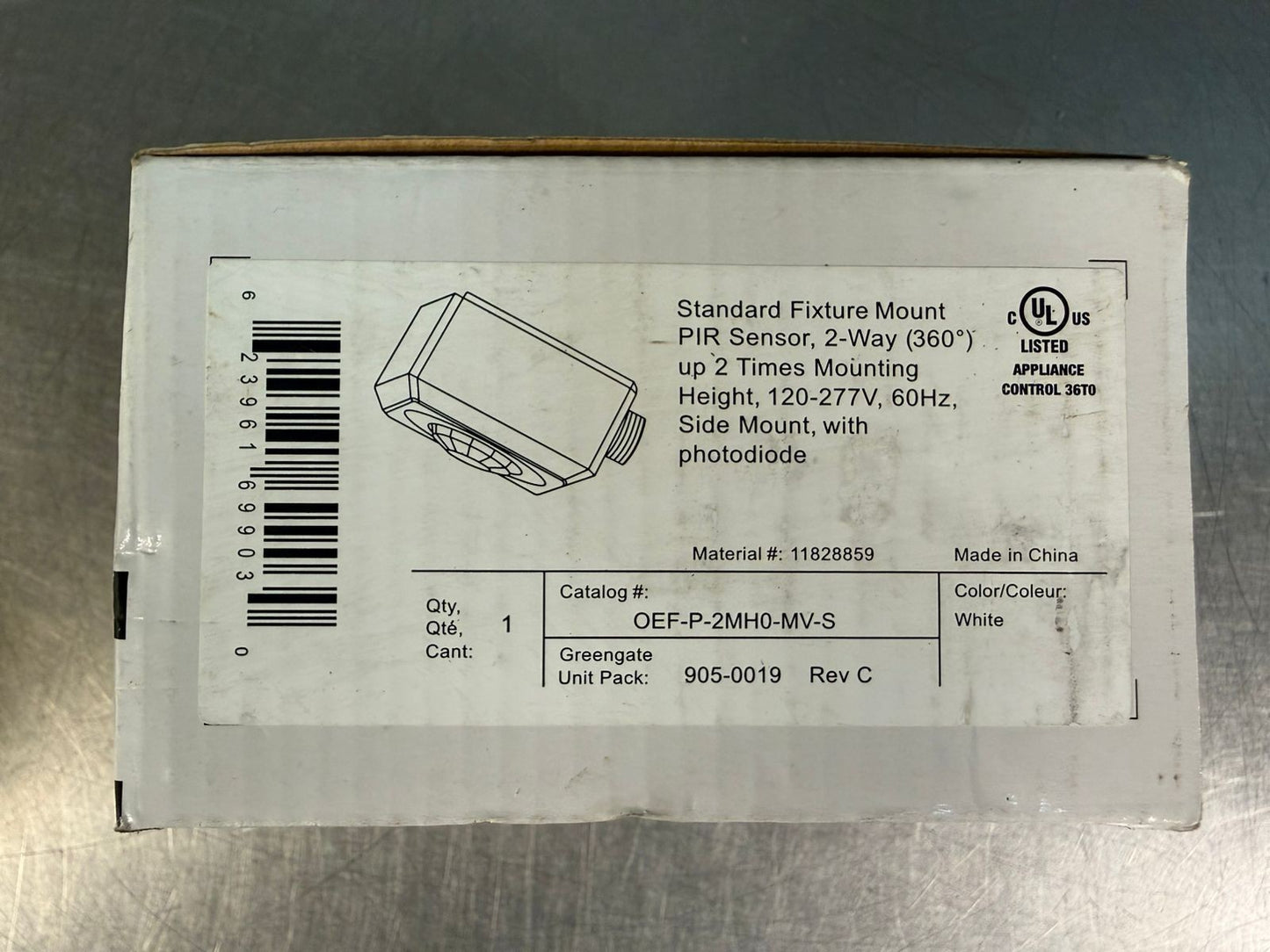 Cooper Controls OEF-P-2MH0-MV-S Ver. C 905-0019 120/277- 60Hz      (4.3.5)
