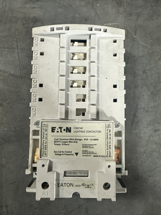EATON C30CNE Lighting Contact Breaker 115-120V 60Hz. (BIN1.1.1/2)