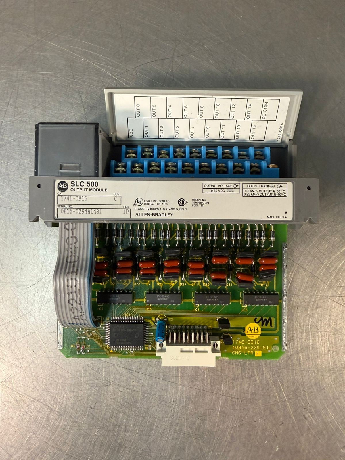 Allen Bradley 1746-OB16 /C SLC 500 DC Output 1746-0B16             (5.4.2)