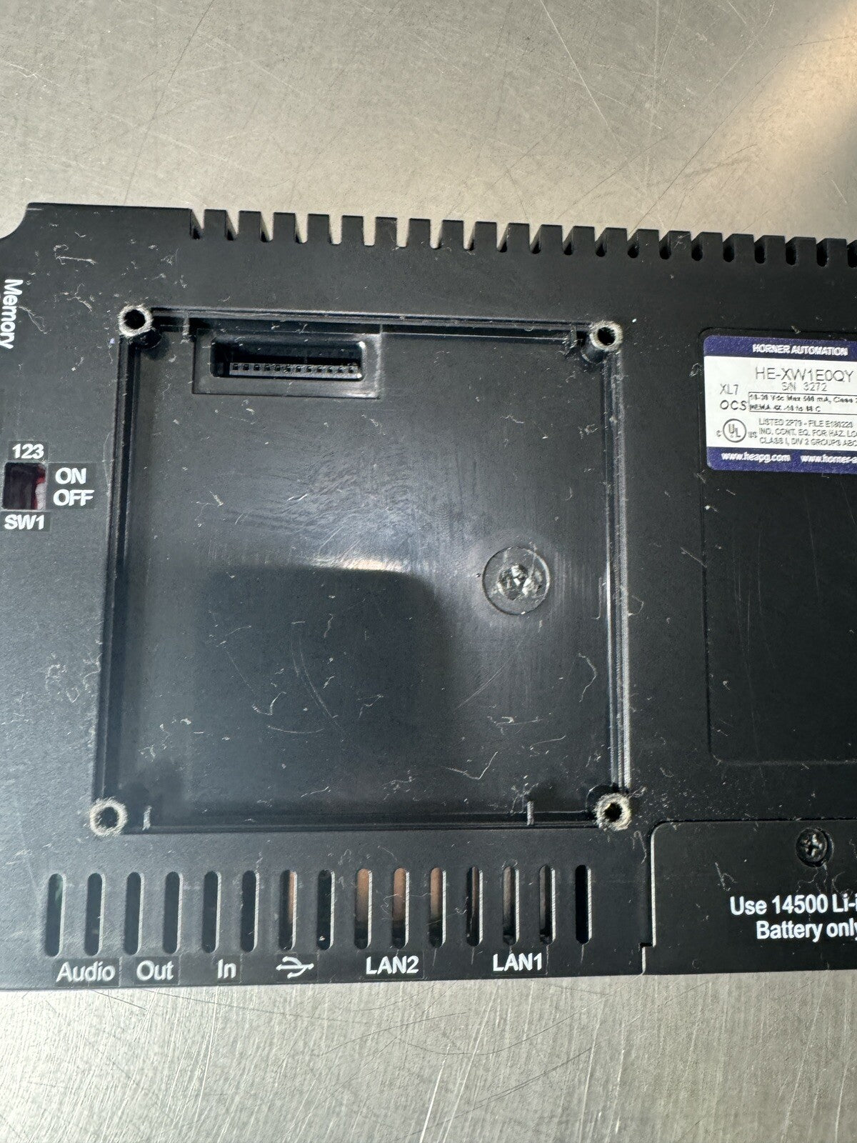 HORNER AUTOMATION HE-XW1E0QY XL7 Touchscreen Panel- Refurbished (bin2.4.2)