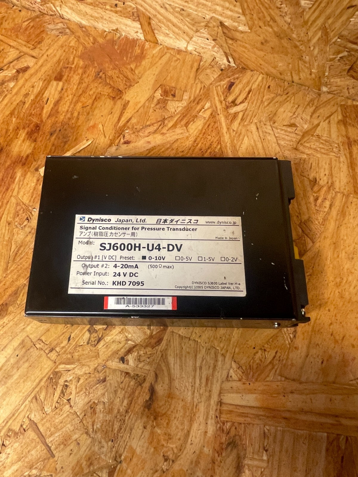 Dynisco SJ600H-U4-DV 10V Output Signal Conditioner For Pressure Transducer @1E