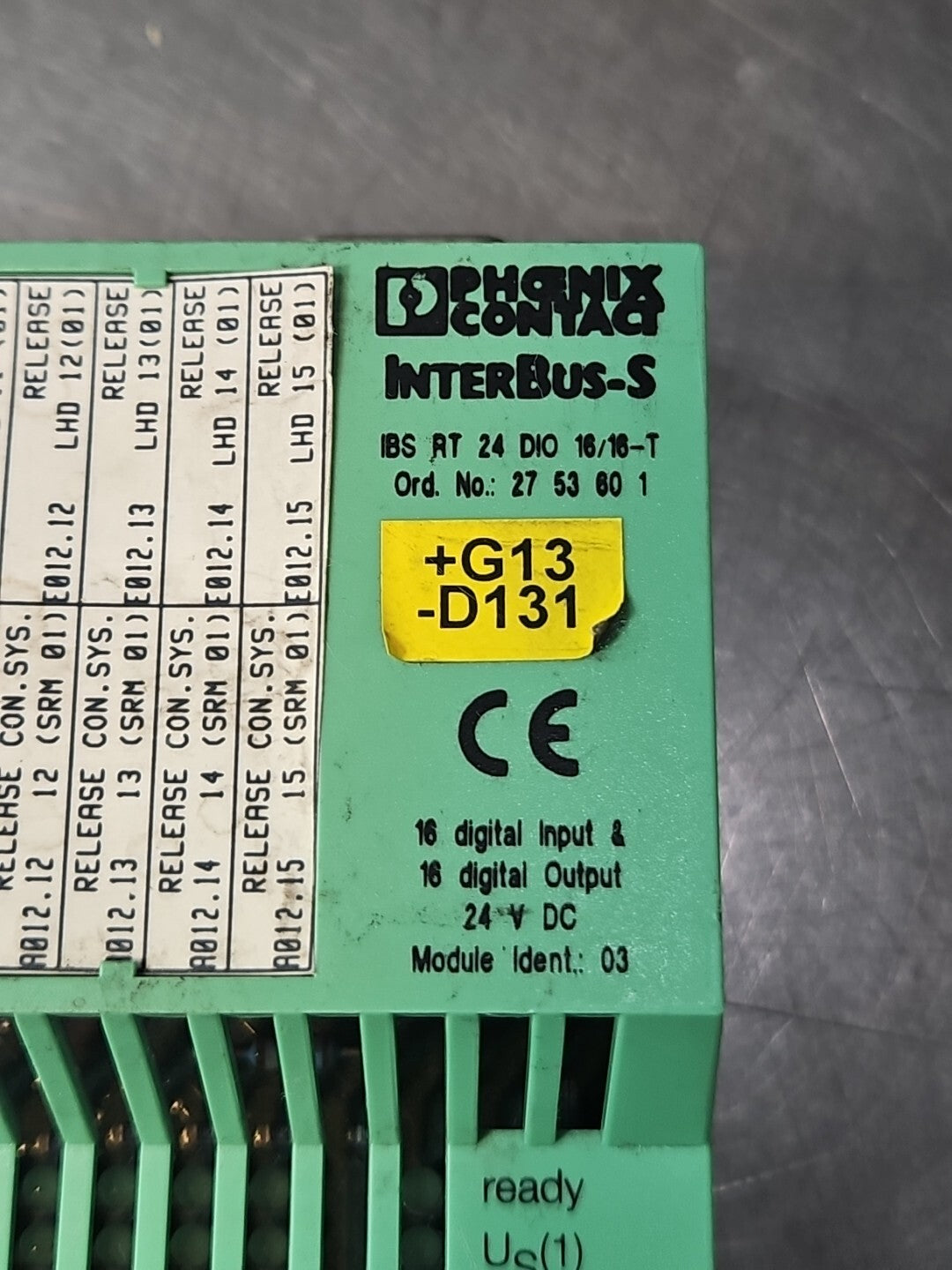Phoenix Contact IBSRT24DI32-T Interbus-s Digital Input Module           (BIN353)
