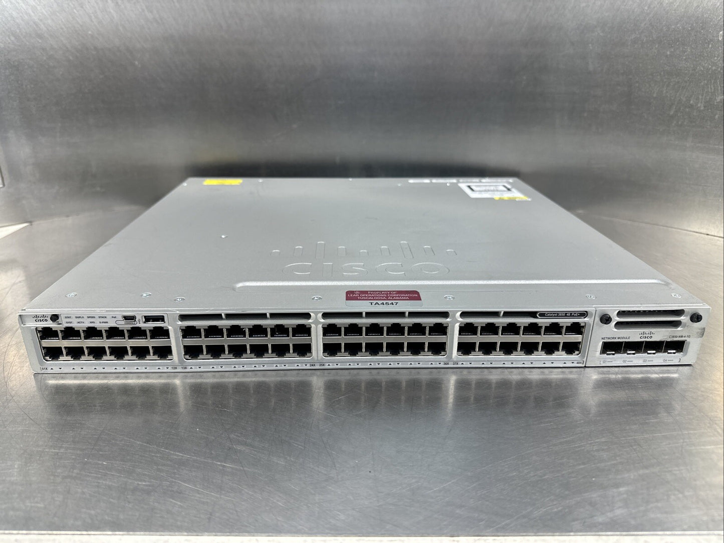Cisco Catalyst WS-C3850-48P-S Switch 48 Port Gigabit PoE+ 715W Sing P (5.2.1)