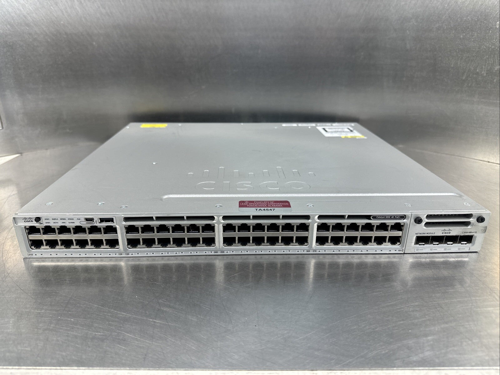 Cisco Catalyst WS-C3850-48P-S Switch 48 Port Gigabit PoE+ 715W Sing P (5.2.1)