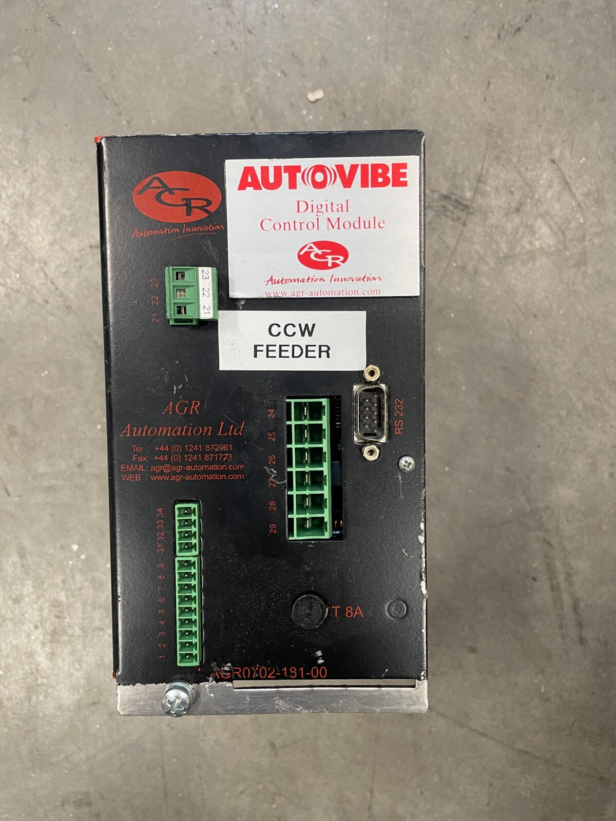 AGR Automation AGR0702-181-00  110-240 Volt 16AMP 5-150Hz Power Supply @1D