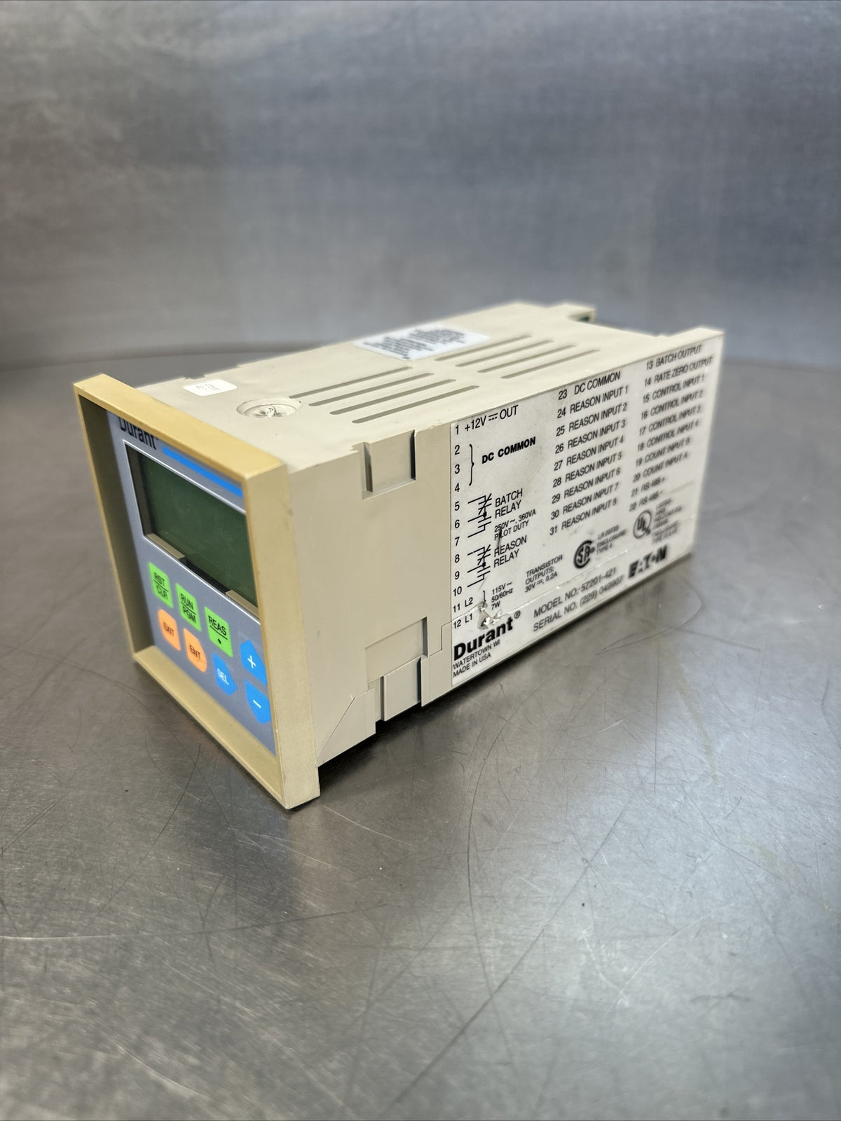 Eaton Durant 57201-421 Control Monitor 57201421 (BIN-1.3.4)