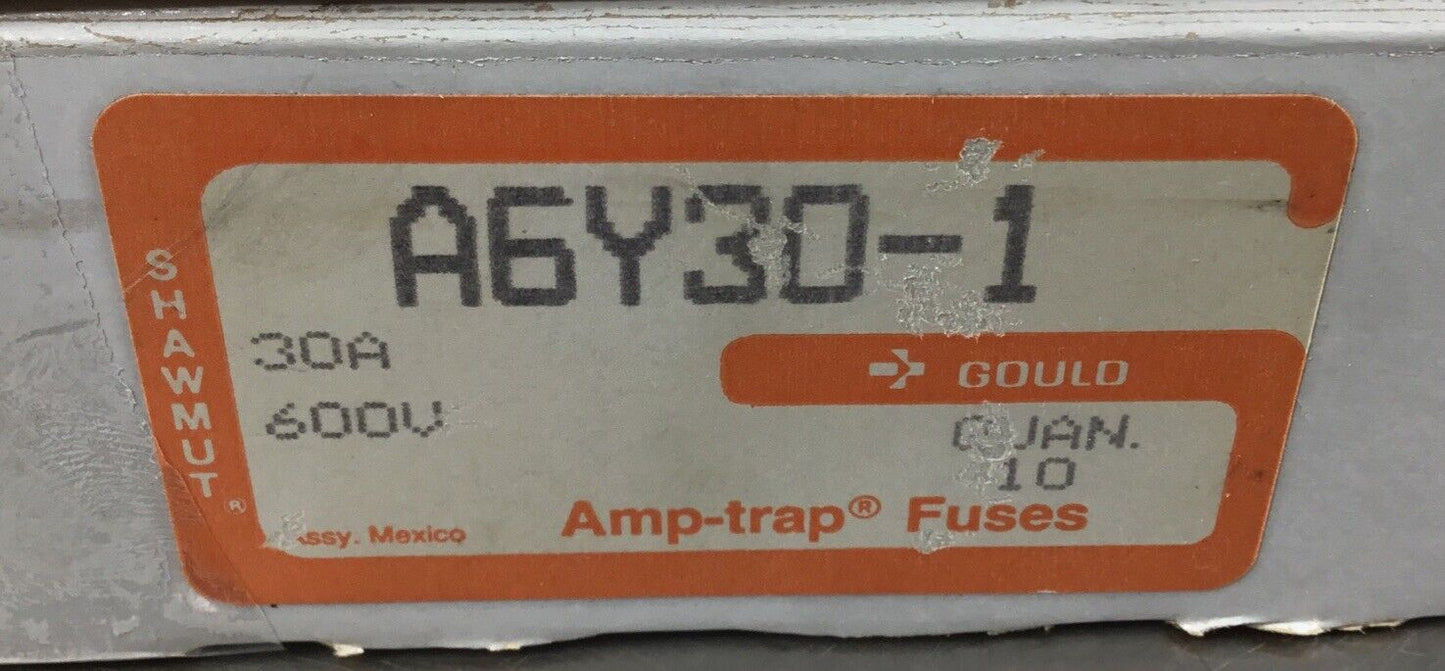 GOULD SHAWMUT FUSE  A6Y30-1  30A 600V Type 1 (box of 10)     4C-18