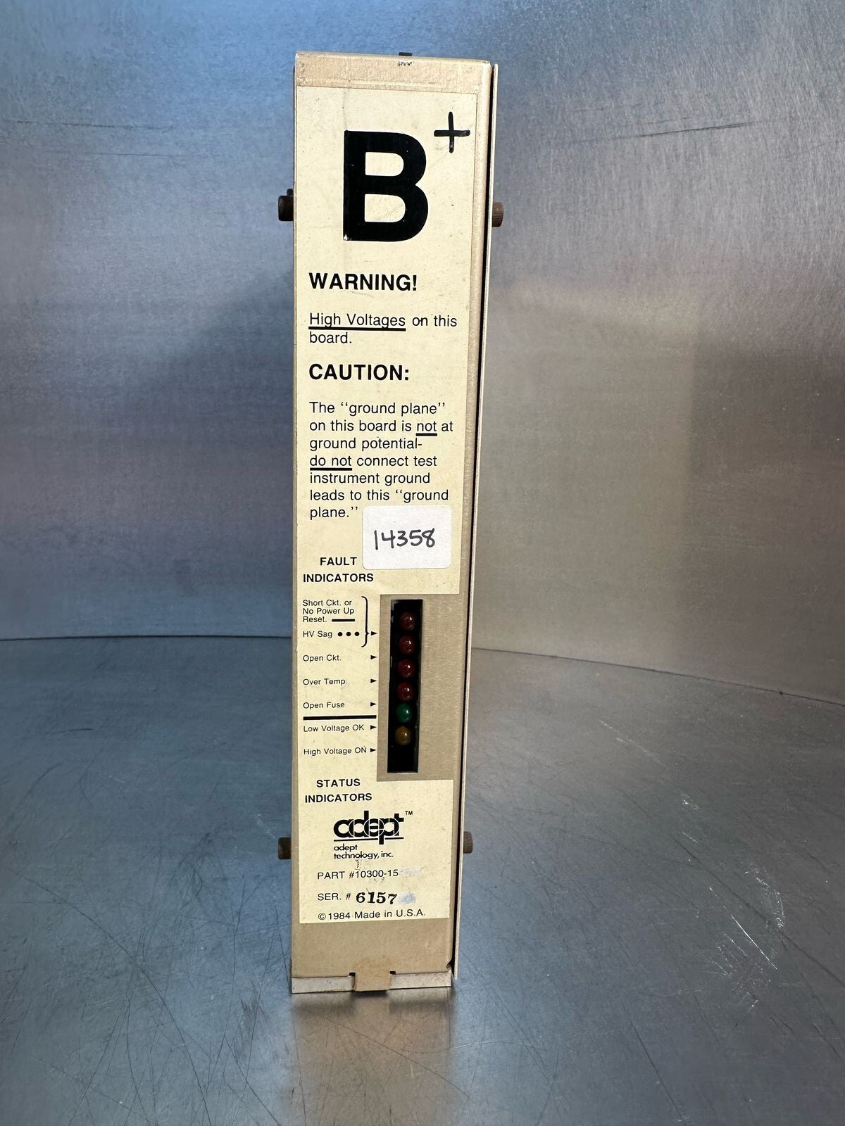 Adept Technology 10300-15 Type B+          (7.5.1)