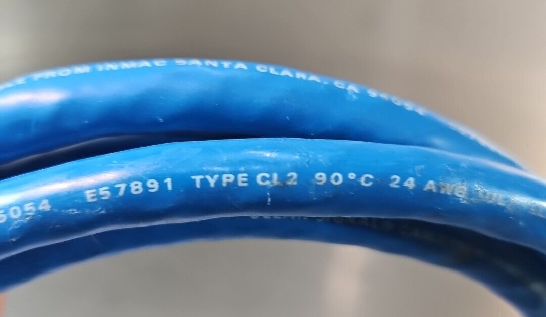 Inmac E57891 Clear Signal Cable Type CL2   8 feet                        loc5E29