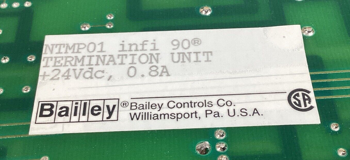 ABB Bailey  NTMP01  Termination Unit ASSY # 6638919A      3C-25