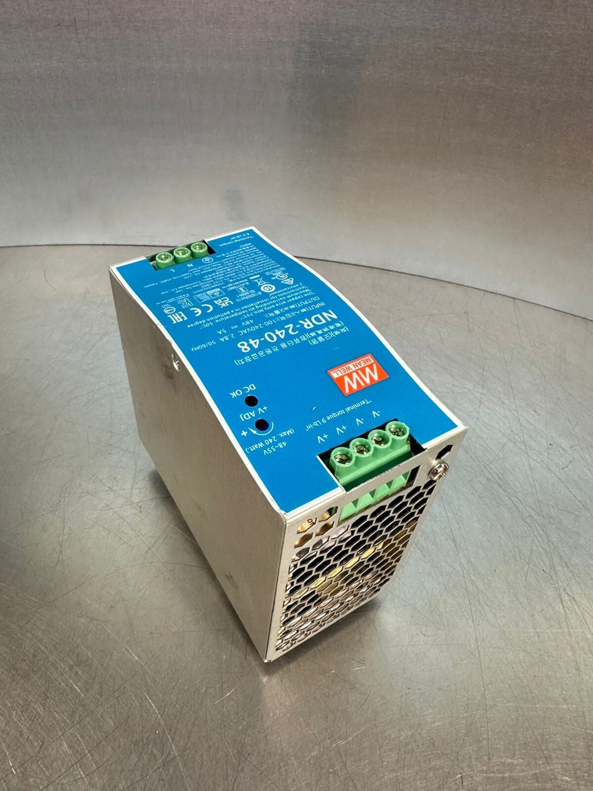 MeanWell NDR-240-48  Power Suppl 48V-5A     240Vac   (2.3.3)
