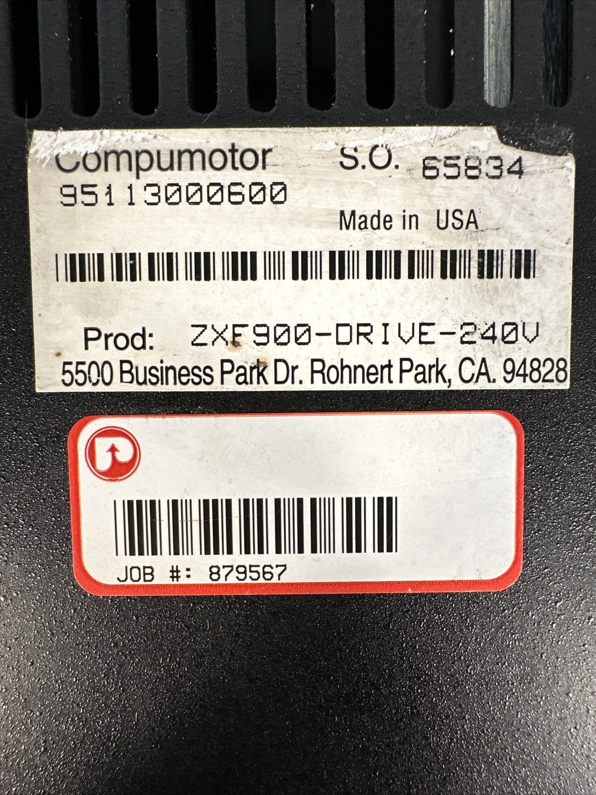PARKER Z-900 Series ZX-F Brushless Servo Driver ZXF900-DRIVE-240     (BIN-2.5.2)
