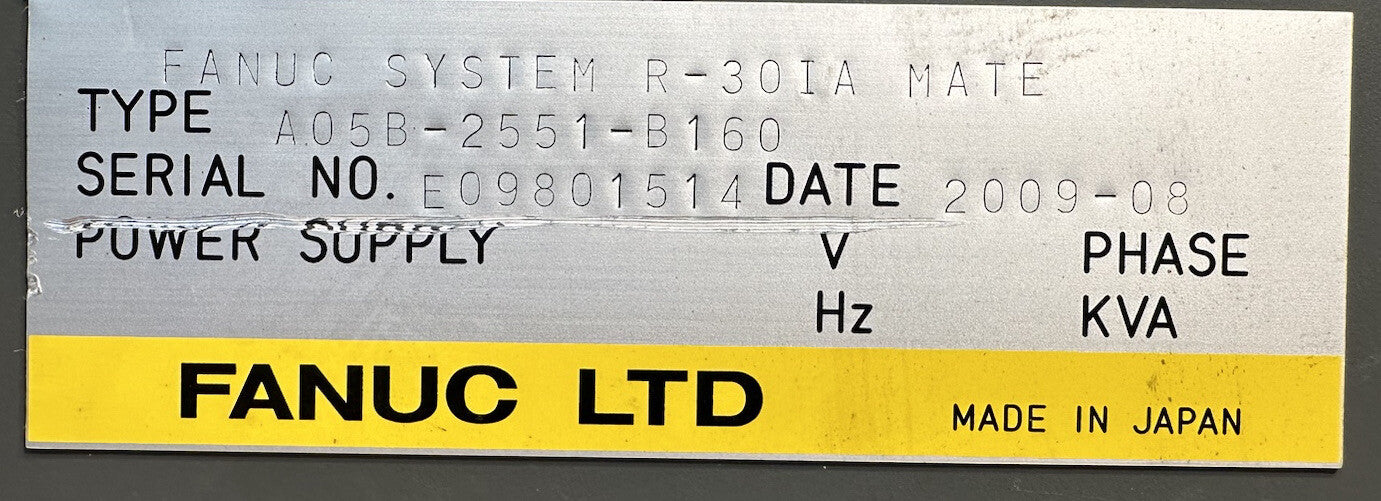 R-30ia Controller A05B-2551-B160 (Fanuc 200ic Industrial Robot)      (BIN-1.6.5)