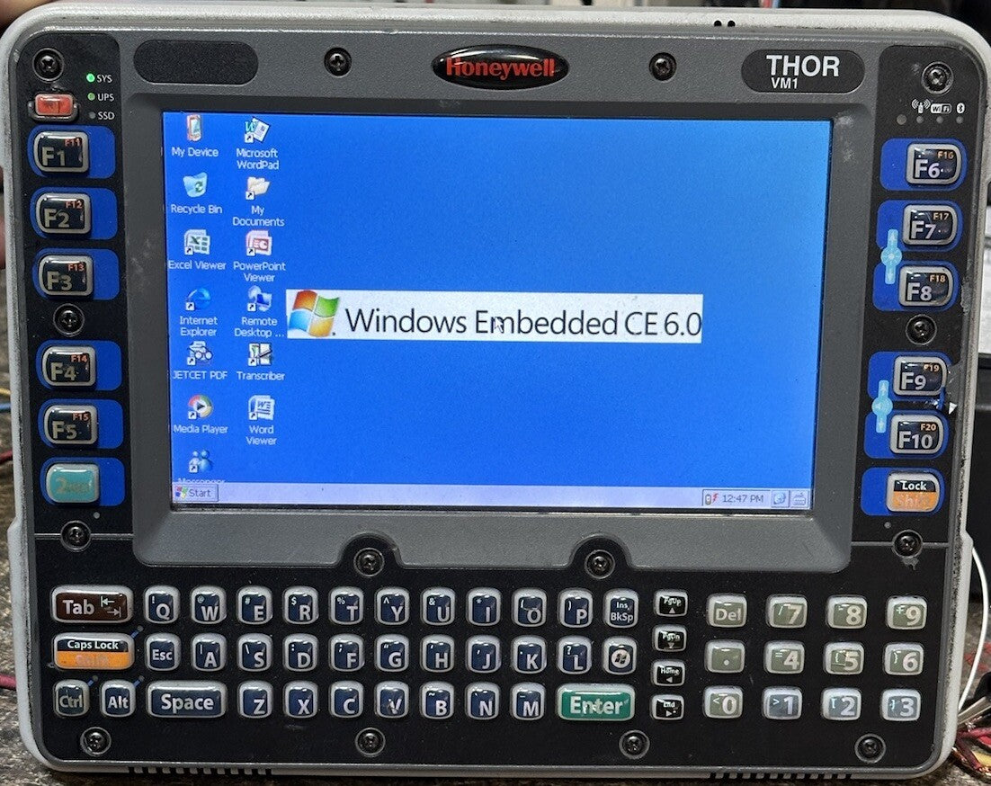 Honeywell Thor VM1 Vehicle Mount Computer +  POWER SUPPLY (BIN-2.2.1)