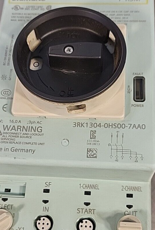 Siemens 3RK1304-0HS00-7AA0  Elec. Starter Soft  F-RSM  (BIN 4.5.4)