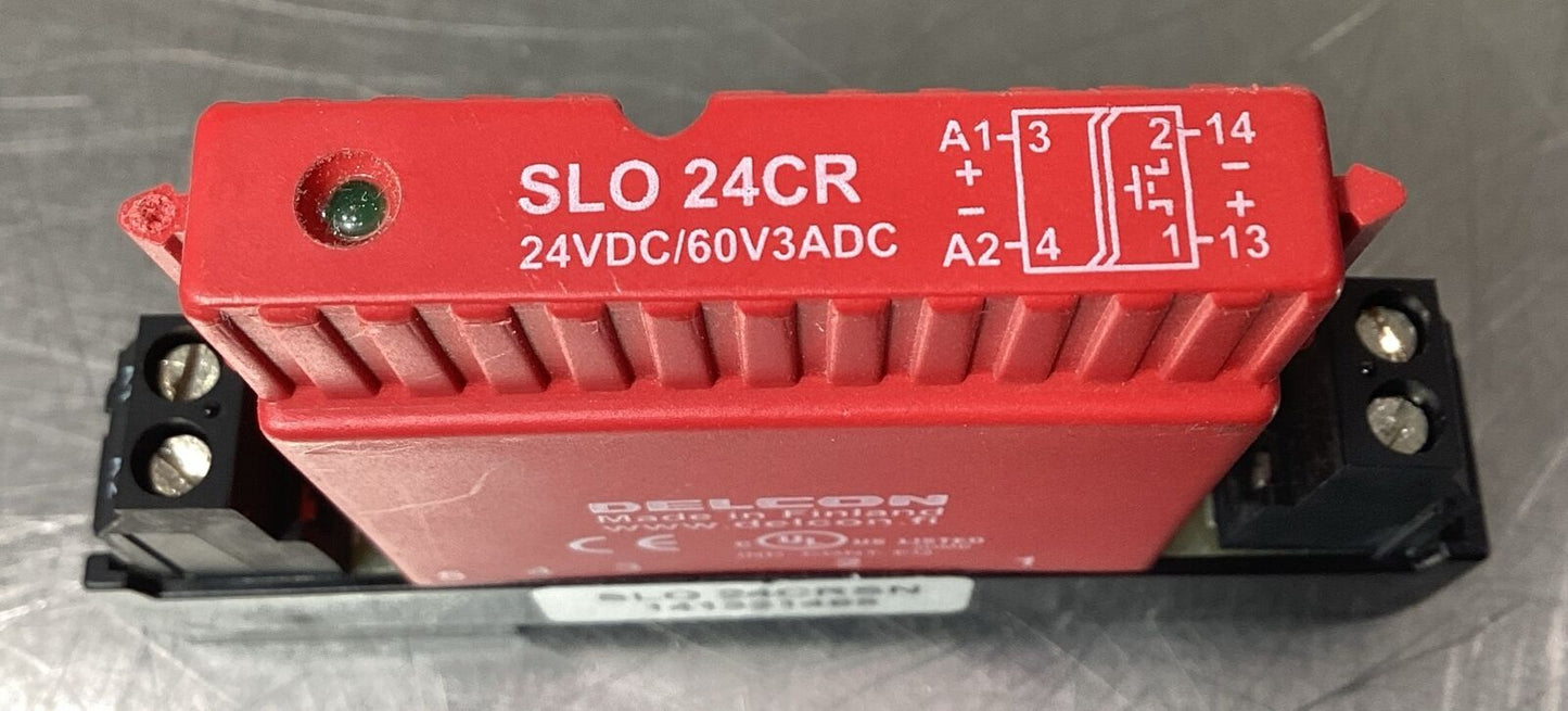 DELCON  SLO 24CRSN  +  SLO 24CRSN  OUTPUT MODULE + BASE      4D