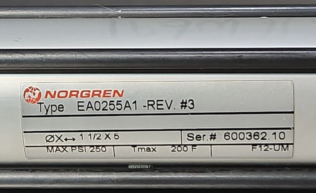 Norgren EA0255A1-REV #3 Pneumatic Cylinder                              (BIN254)