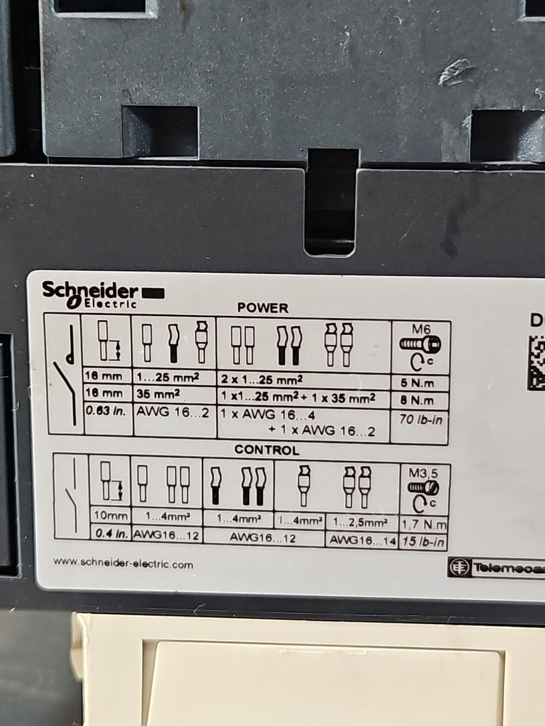 Schneider LC1D50A Coil Contactor 80A                                    (BIN243)