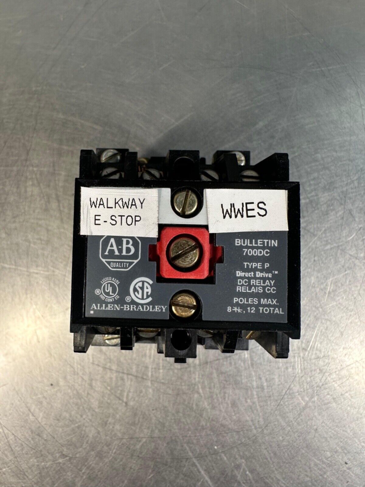 Allen Bradley 700DC-P400Z24 Ser A 700dc Bulletin Relay  (4c-39)