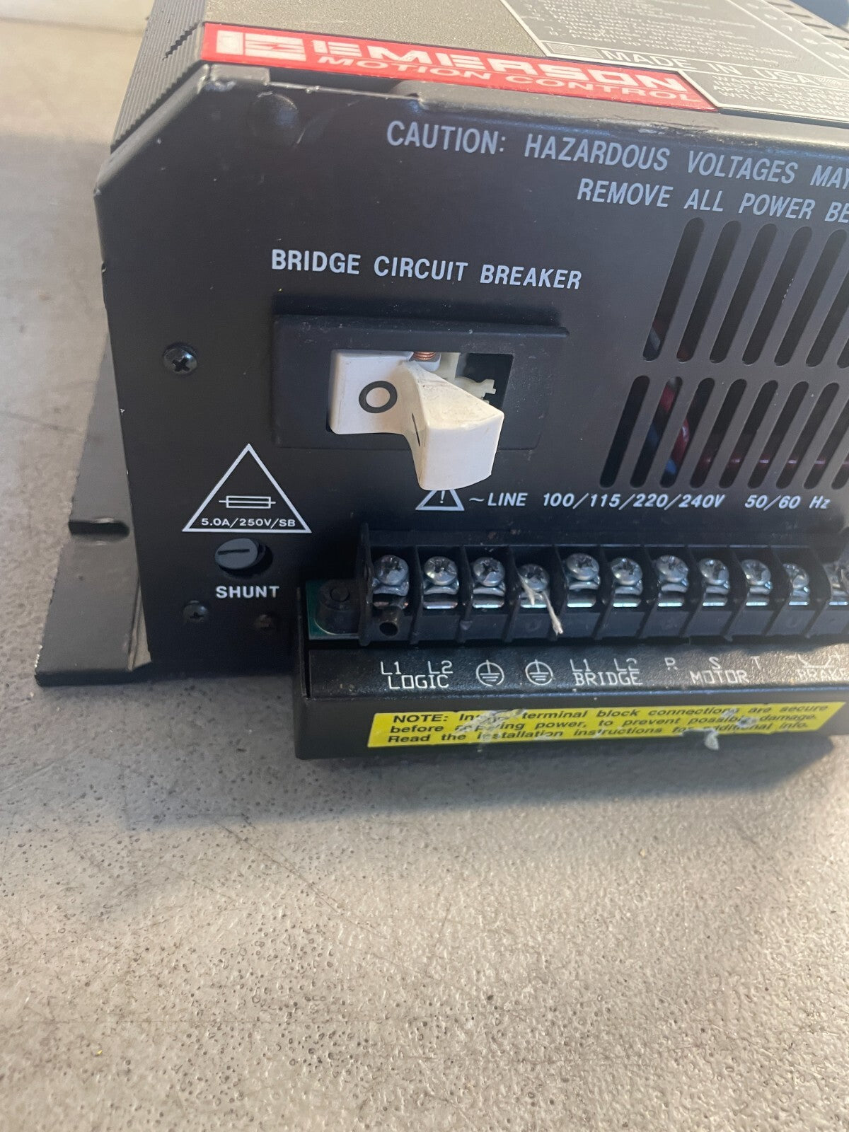 Emerson FX-208  Motion Control Positioning Servo Drive W/PCM  Controller @3.3.2