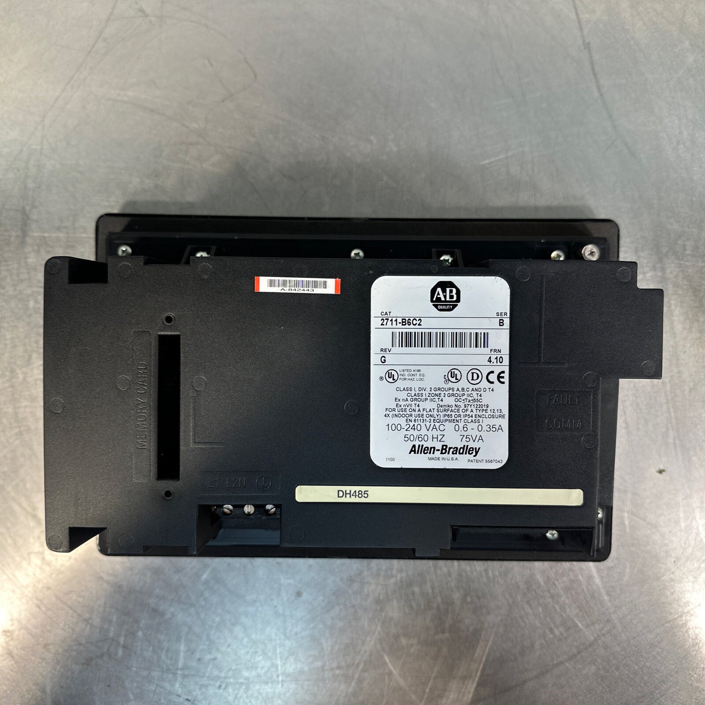 Allen-Bradley 2711-B6C2 ser-B rev-G * Refurbished* ￼(BIN-1.2.5)