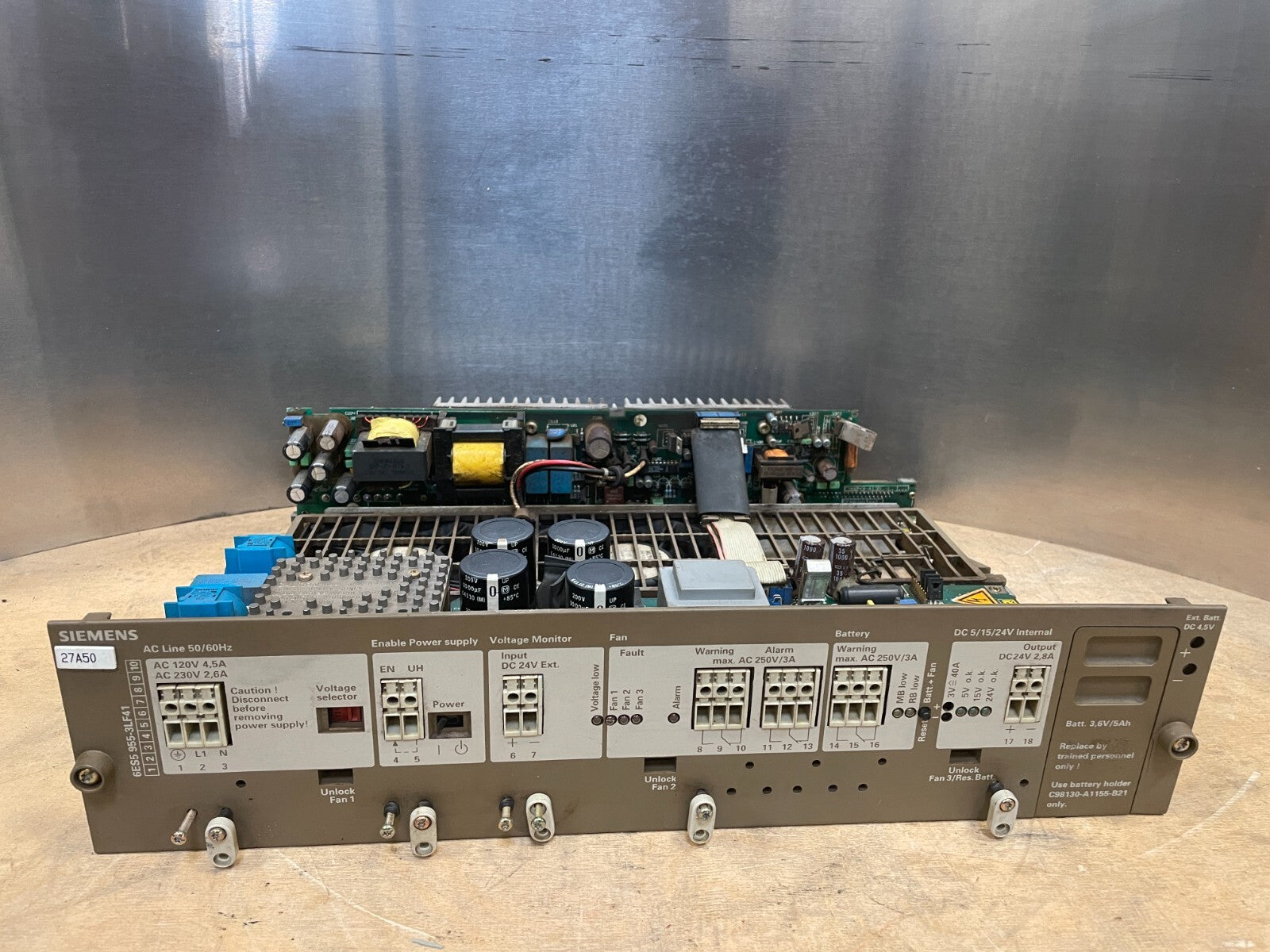 Siemens 27A50 DC 4.5V Duplex Full Voltage NEMA Combination Starter - 50/60Hz @2a