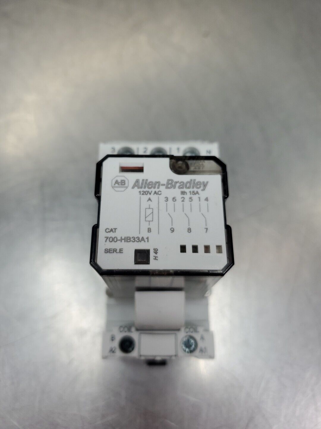 ALLEN BRADLEY 700-HB33A1 15A Relay w/700-HN153 SOCKET, 700-AR2 R-C Module  4D-35