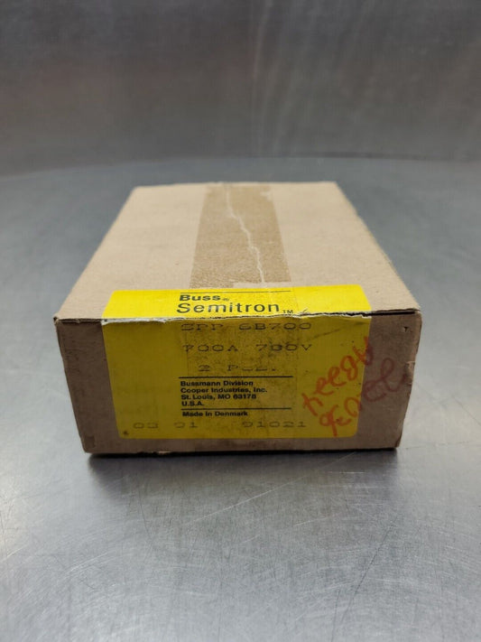 BUSS SEMITRON SPP-6B700 Fuse, 700 AMP 700 VOLT Lot of 2.                   4C-34