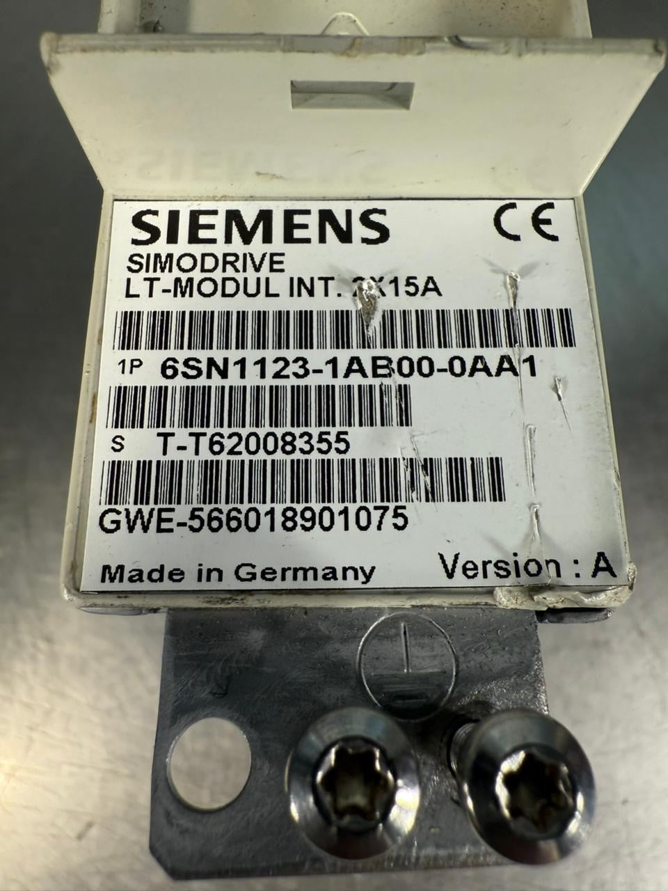 Siemens 6SN1123-1AB00-0AA1  Ver. A / 6SN1118-0dm23-0AA0 Ver. B     (8.6.3)