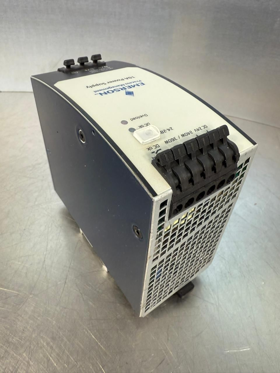 Emerson 1X00781H01L DIN-RAIL 24VDC 10A Rev 4  (8.4.7)