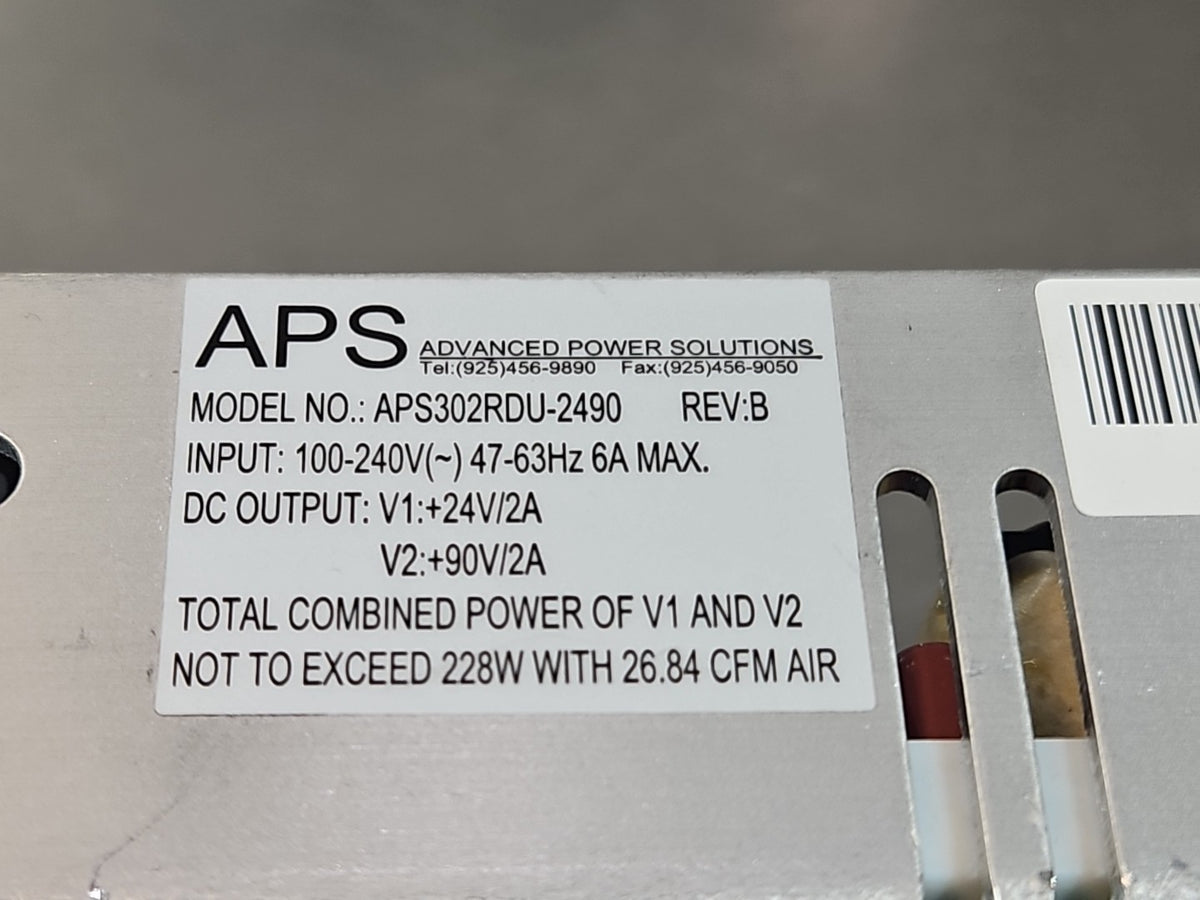 Aps APS302RDU-2490 REV:B 100-240V (~) 47-63HZ 6AMAX APS302RDU              (724)