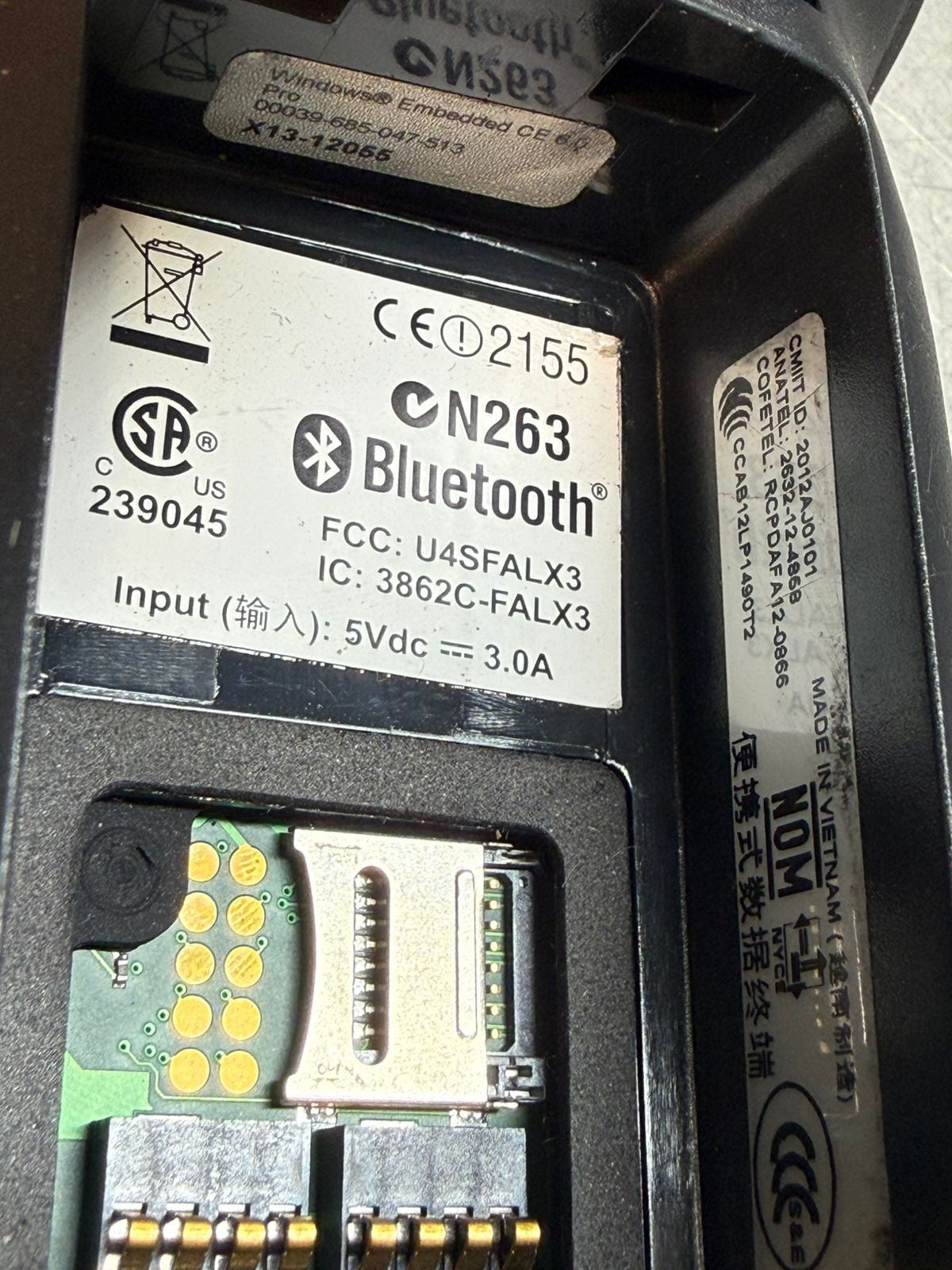 Datalogic Falcon X3 Barcode Scanner P/N 946260037                  (7.3.5)