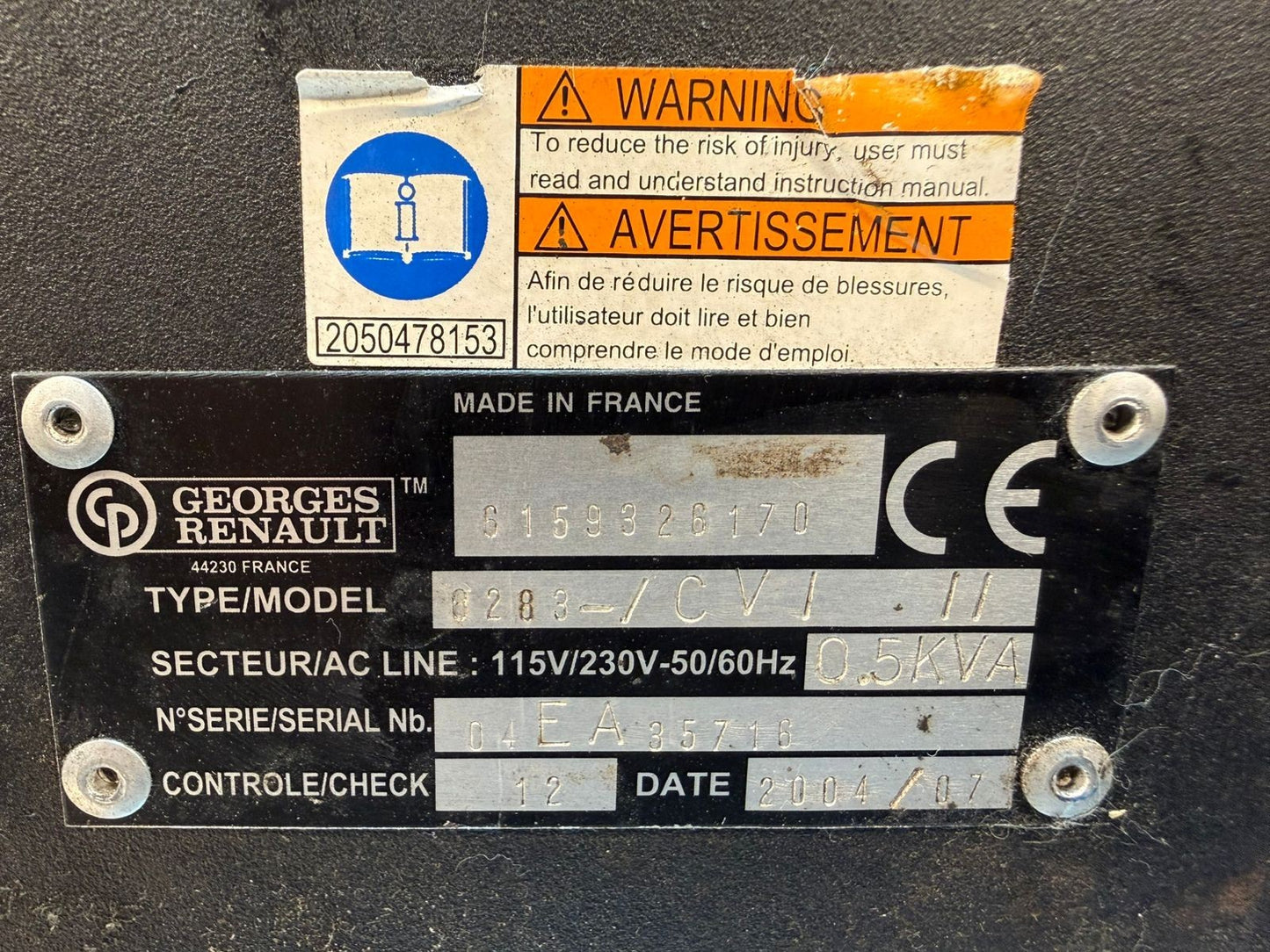  Georges Renault CVI-II 6159326170                                  (3.6.3)