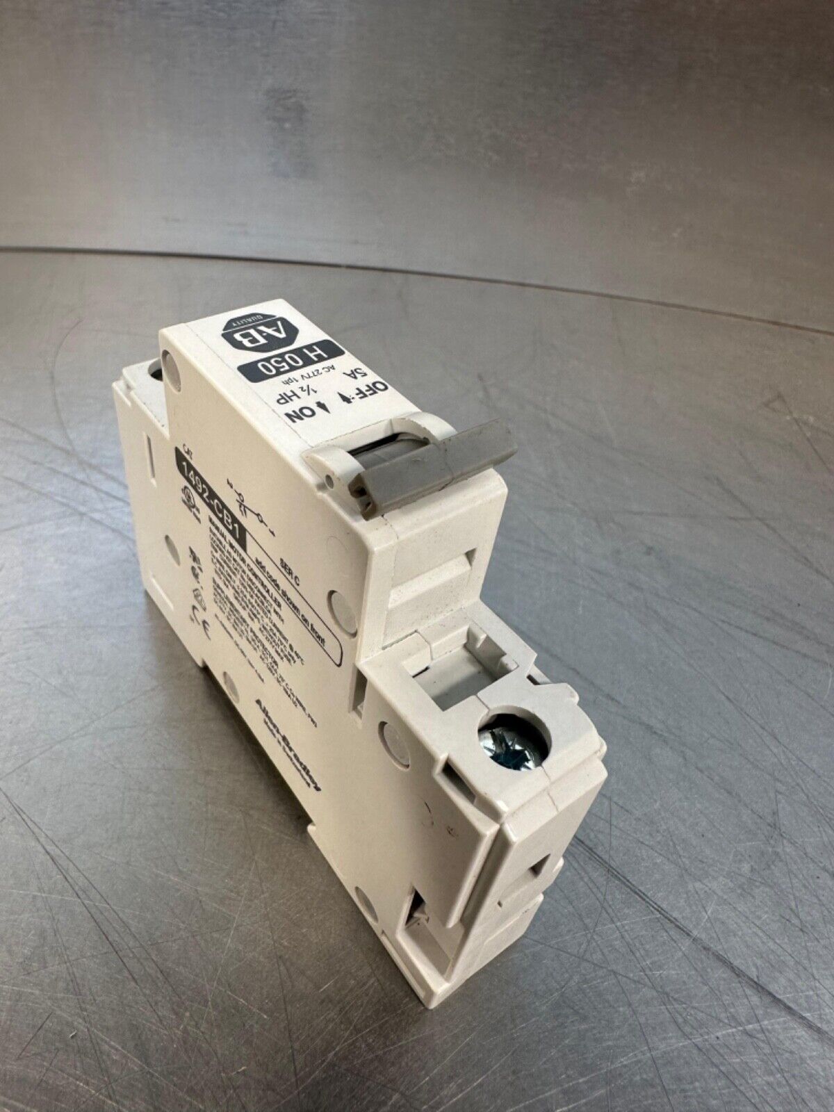 Allen Bradley 1492-CB1 H-050 Ser C Circuit Breaker / 1492CB1H050 (4B-31)