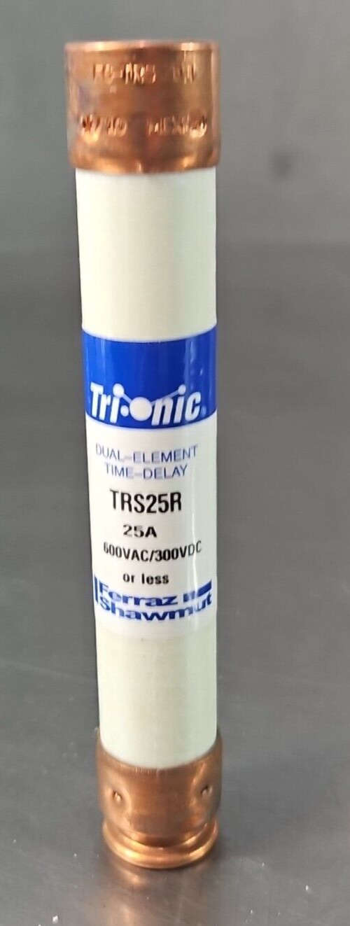 Ferraz Shawmut TRS25R Fuse Tri-onic 25A 600vac/300vdc LOT W/5            loc4D28