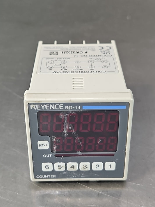 Keyence RC-14 RC14 Digital Electronic Counter Controller                (BIN313)
